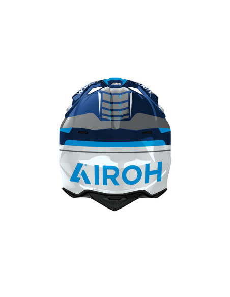 Casque moto cross Airoh 2026 WraaapConquer - Bleu