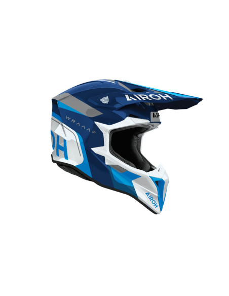 Casque moto cross Airoh 2026 WraaapConquer - Bleu