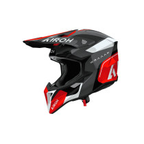 Casque moto cross Airoh 2026 WraaapConquer - Rouge