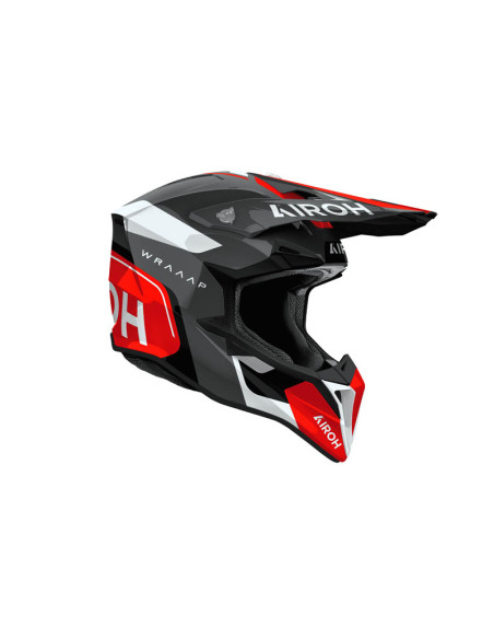 Casque moto cross Airoh 2026 WraaapConquer - Rouge
