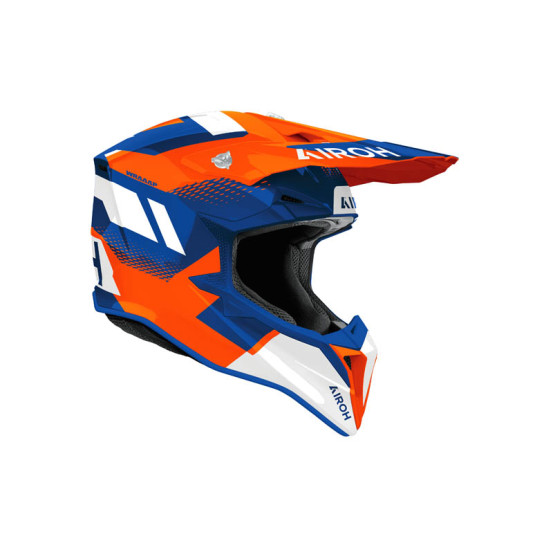Casque moto cross Airoh 2026 WraaapVision - Orange
