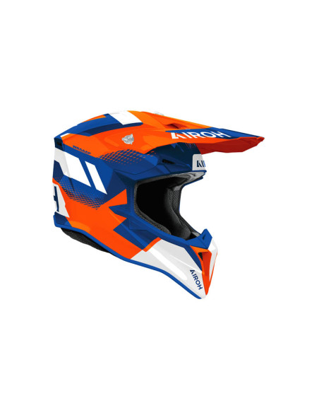 Casque moto cross Airoh 2026 WraaapVision - Orange