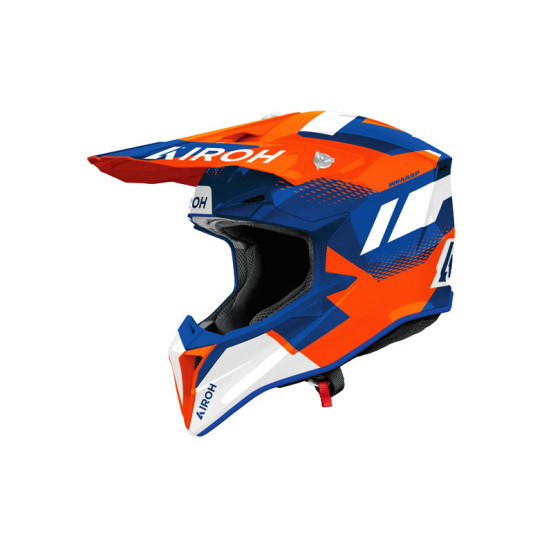 Casque moto cross Airoh 2026 WraaapVision - Orange