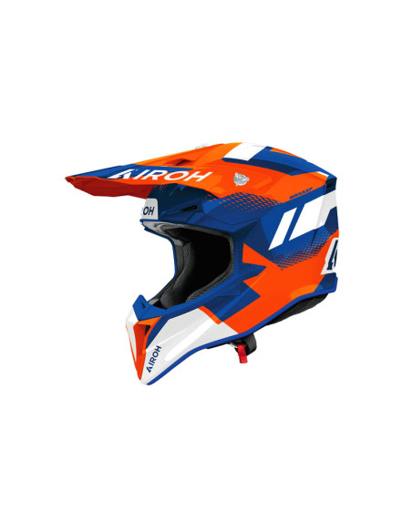 Casque moto cross Airoh 2026 WraaapVision - Orange
