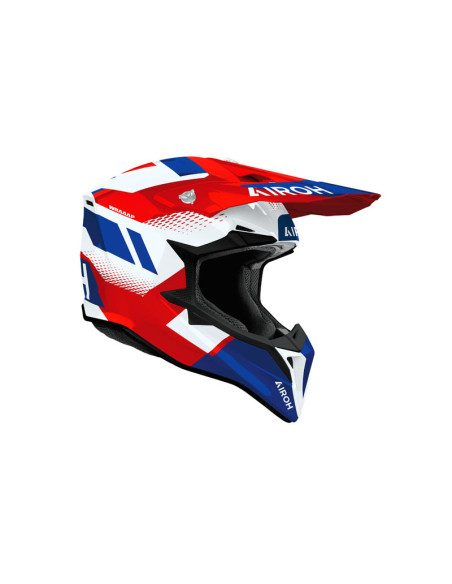 Casque moto cross Airoh 2026 WraaapVision - Rouge