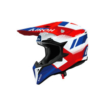 Casque moto cross Airoh 2026 WraaapVision - Rouge