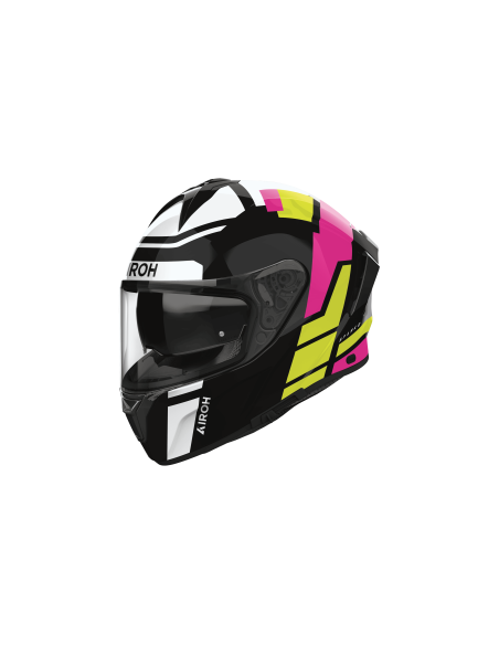 Casque moto Airoh 2026 Spark Lively - Violet Blanc Noir