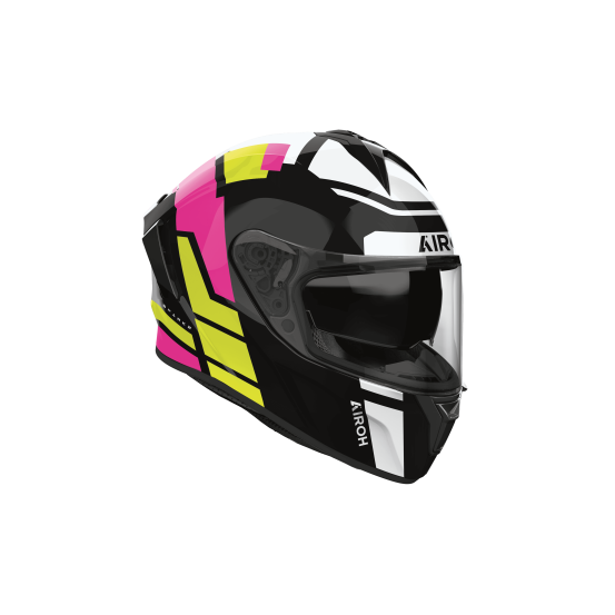 Casque moto Airoh 2026 Spark Lively - Violet Blanc Noir
