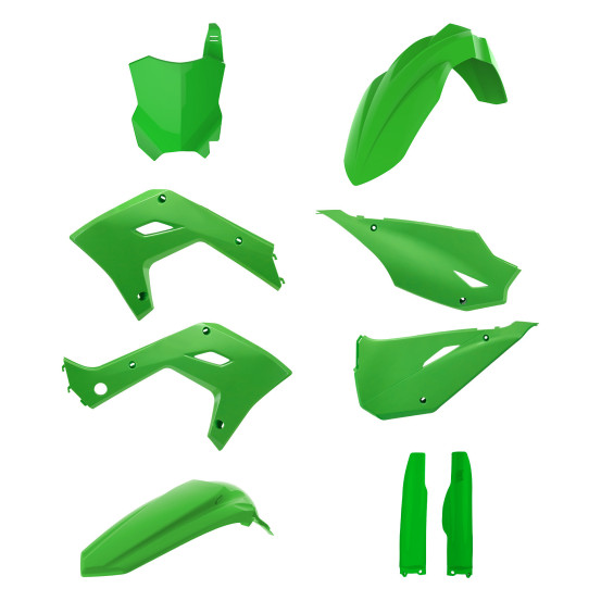 Kit plastiques restylé 2026  - Vert - POLISPORT Kawasaki 125/250 KX 2003-2008