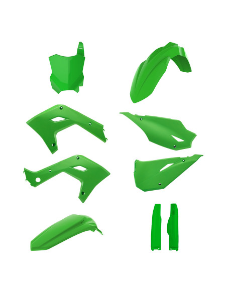 Kit plastiques restylé 2026  - Vert - POLISPORT Kawasaki 125/250 KX 2003-2008