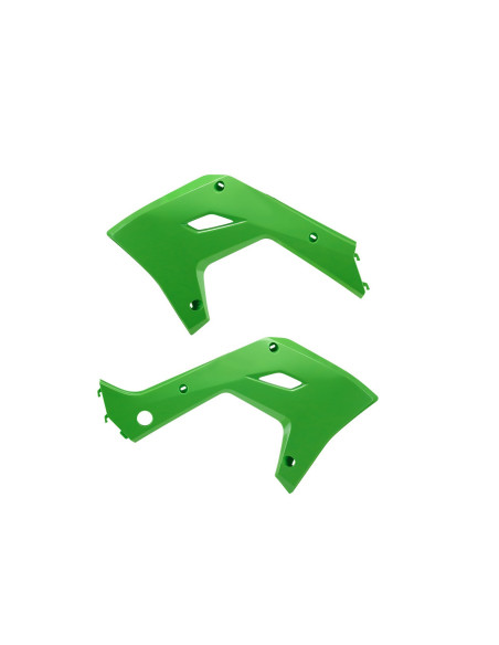 Ouies de radiateur POLISPORT Restylé 2026 - Vert - Kawasaki 125/250 KX 2003-2008