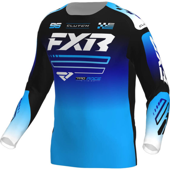 Maillot cross enfant FXR 2026 Clutch - Bleu Noir Blanc
