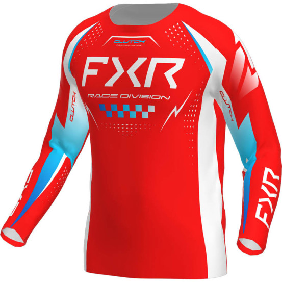 Maillot cross enfant FXR 2026 Clutch - Rouge Bleu Blanc