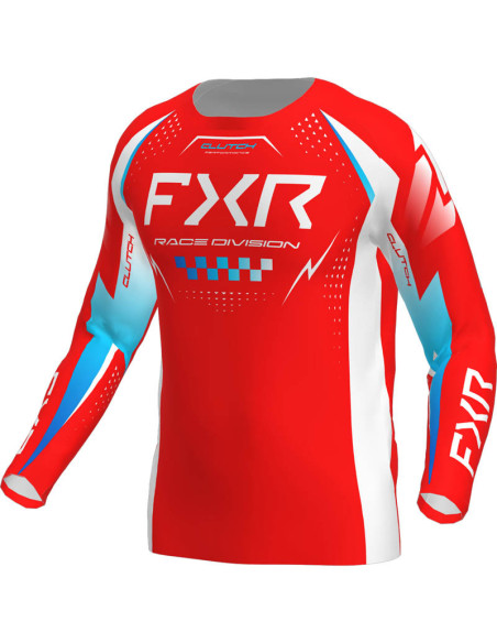 Maillot cross enfant FXR 2026 Clutch - Rouge Bleu Blanc
