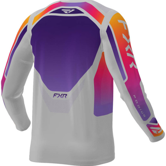 Maillot cross enfant FXR 2026 Podium - Gris Violet Orange
