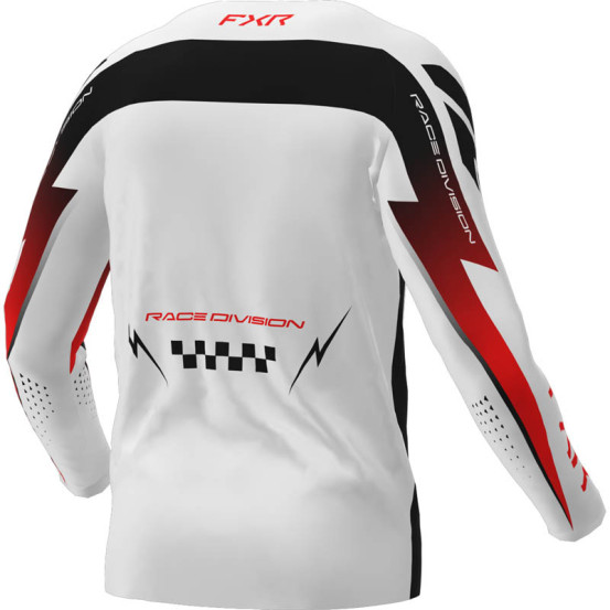 Maillot cross FXR 2026 Clutch Pro - Blanc Rouge Noir
