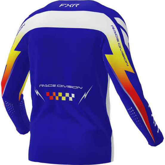 Maillot cross FXR 2026 Clutch Pro - Bleu Royal Jaune Rouge