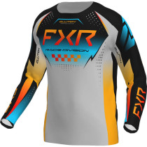 Maillot cross FXR 2026 Clutch Pro - Gris Bleu Orange