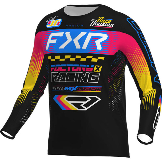 Maillot cross FXR 2026 Podium Gladiator - Noir Bleu Razz
