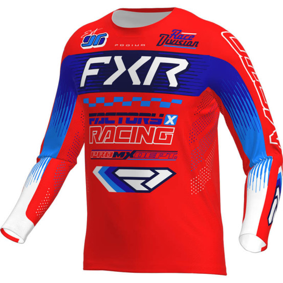 Maillot cross FXR 2026 Podium Gladiator - Rouge Bleu Blanc