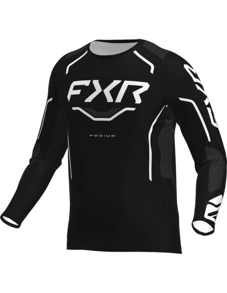 Maillot cross FXR 2026 Podium Relay - Noir Blanc