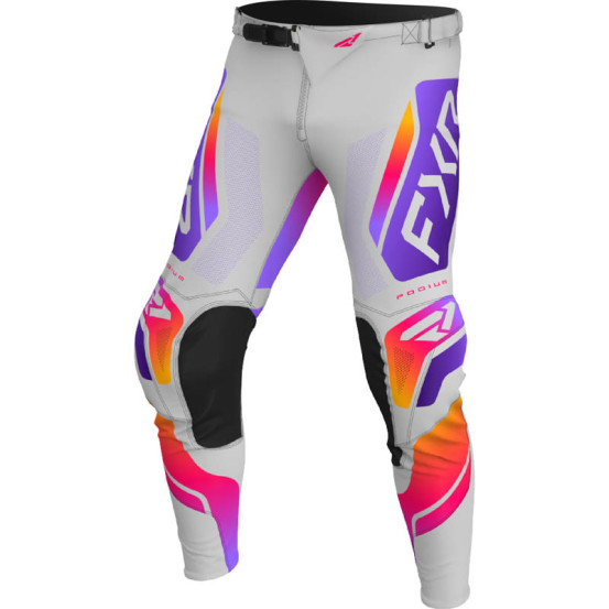Pantalon cross enfant FXR 2026 Podium - Gris Violet Orange