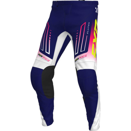Pantalon cross FXR 2026 Clutch - Bleu Razz Blanc