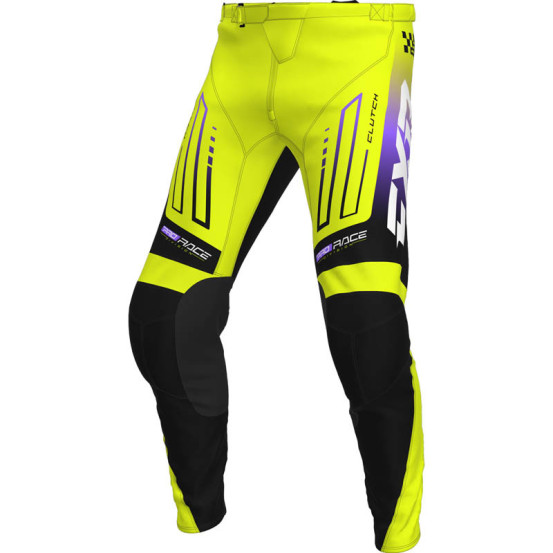 Pantalon cross FXR 2026 Clutch - Jaune Fluo Noir Violet