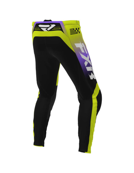 Pantalon cross FXR 2026 Clutch - Jaune Fluo Noir Violet