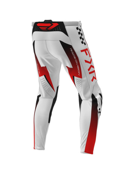 Pantalon cross FXR 2026 Clutch Pro - Blanc Rouge Noir