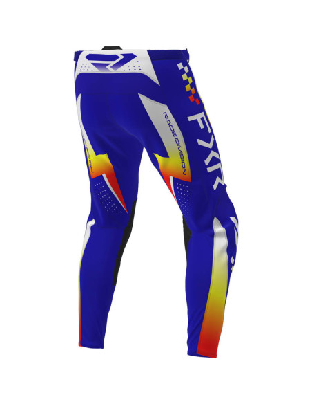 Pantalon cross FXR 2026 Clutch Pro - Bleu Royal Jaune Rouge
