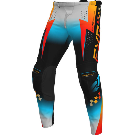 Pantalon cross FXR 2026 Clutch Pro - Gris Bleu Orange