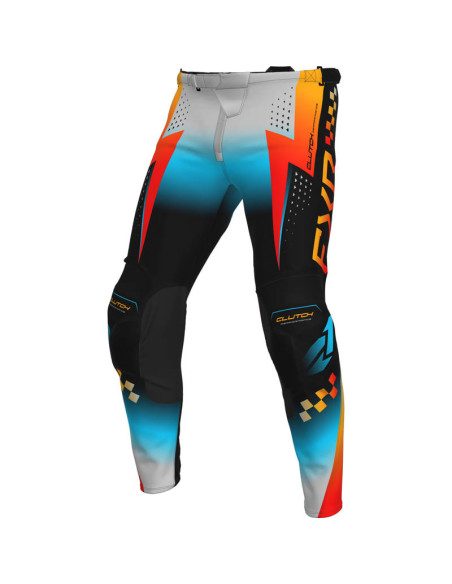 Pantalon cross FXR 2026 Clutch Pro - Gris Bleu Orange