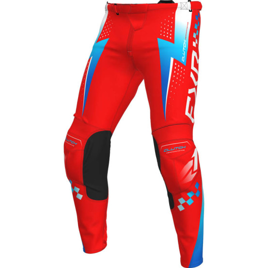 Pantalon cross FXR 2026 Clutch Pro - Rouge Bleu Blanc