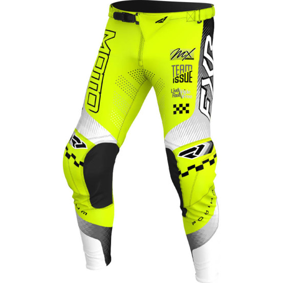Pantalon cross FXR 2026 Podium Gladiator - Jaune Fluo Noir Gris