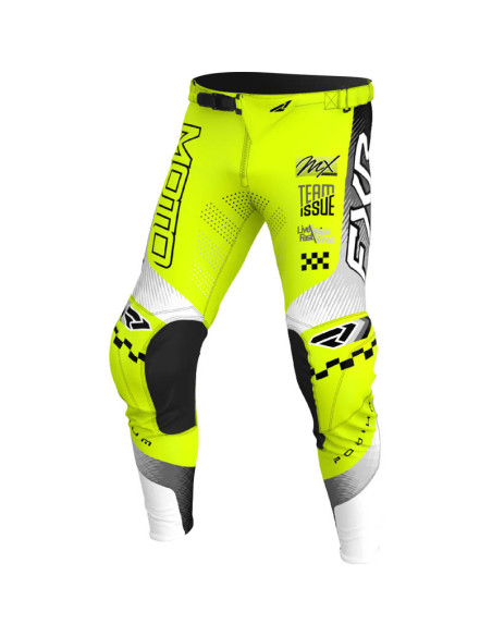 Pantalon cross FXR 2026 Podium Gladiator - Jaune Fluo Noir Gris