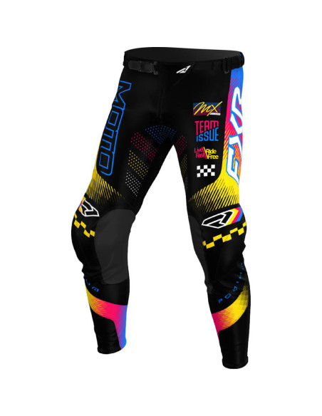 Pantalon cross FXR 2026 Podium Gladiator - Noir Bleu Razz