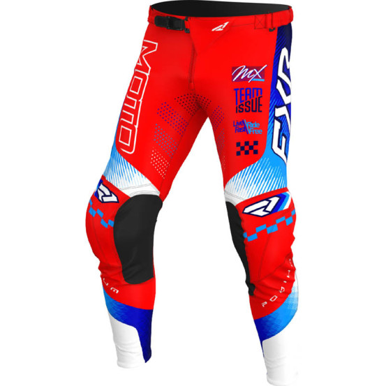 Pantalon cross FXR 2026 Podium Gladiator - Rouge Bleu Blanc