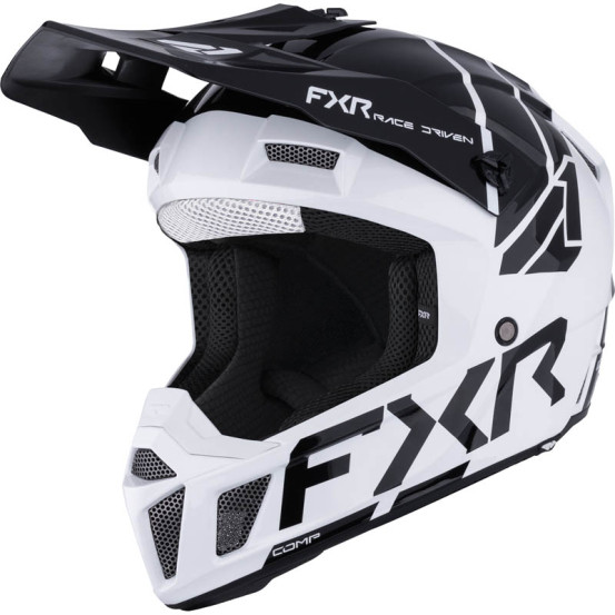 Casque cross enfant FXR Clutch - Blanc Noir