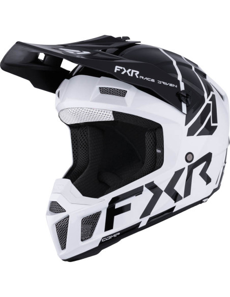 Casque cross enfant FXR Clutch - Blanc Noir