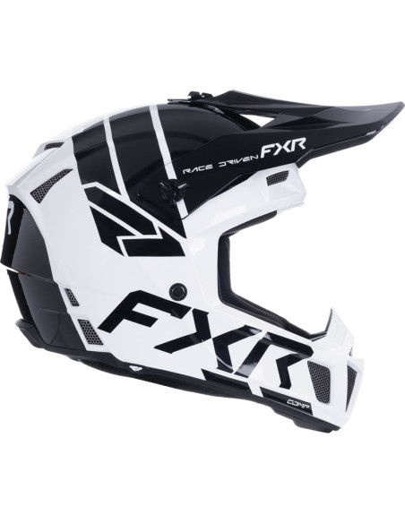 Casque cross enfant FXR Clutch - Blanc Noir