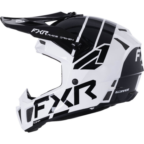 Casque cross enfant FXR Clutch - Blanc Noir