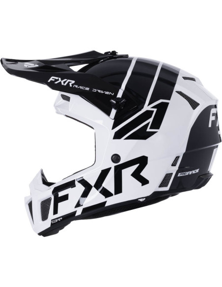 Casque cross enfant FXR Clutch - Blanc Noir