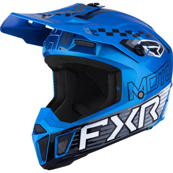 Casque cross enfant FXR Clutch - Bleu
