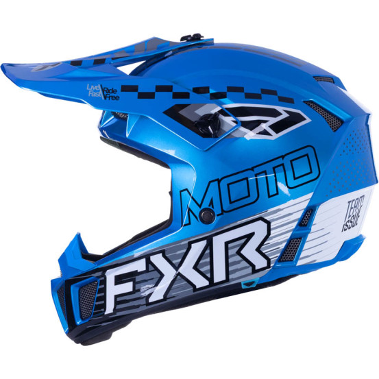 Casque cross enfant FXR Clutch - Bleu