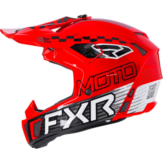 Casque cross enfant FXR Clutch - Rouge