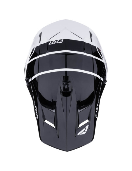 Casque cross FXR Clutch Comp - Blanc Noir