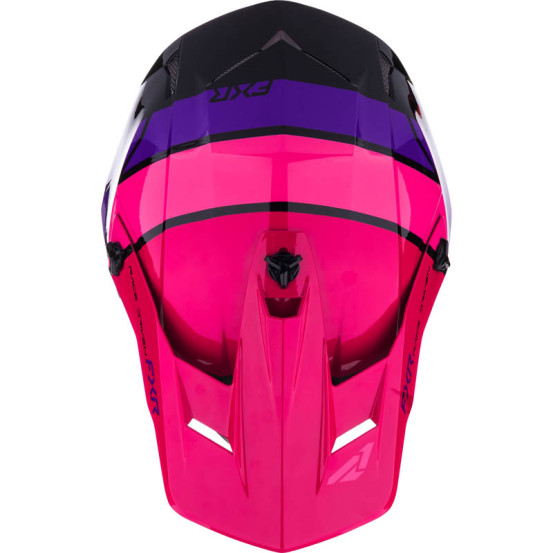 Casque cross FXR Clutch Comp - Noir Razz