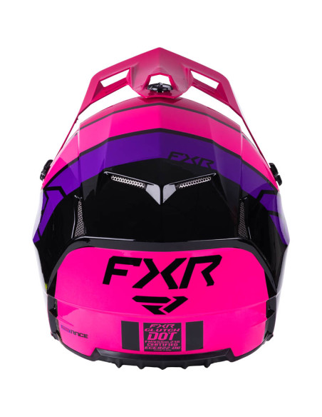 Casque cross FXR Clutch Comp - Noir Razz