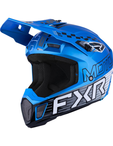 Casque cross FXR Clutch Race Div - Bleu